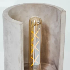 Lampes Vintages & Rétros-hofstein Lampe de table Amite Gris, 1 lumière