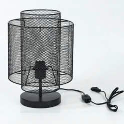 Style Boho-Chic-hofstein Lampe de table Amsoldingen Noir, 1 lumière