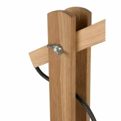 Luminaires Scandinaves-hofstein Lampe de table Anga LED Chrome, Écru, 1 lumière