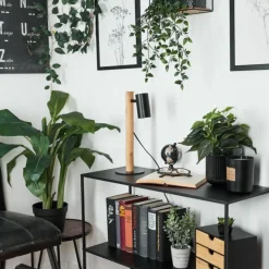 Luminaires Scandinaves-hofstein Lampe de table Arbrentin Écru, Noir, 1 lumière