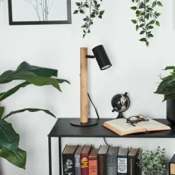 Luminaires Scandinaves-hofstein Lampe de table Arbrentin Écru, Noir, 1 lumière