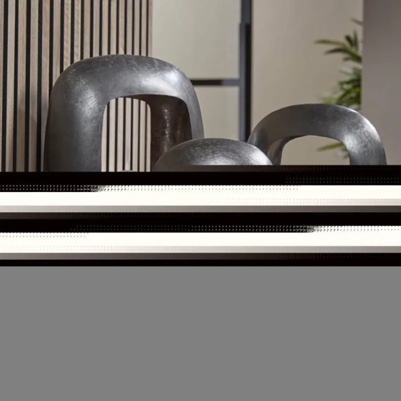 hofstein Lampe de table Arch Nickel mat, Noir, 1 lumière* Lampes À Poser