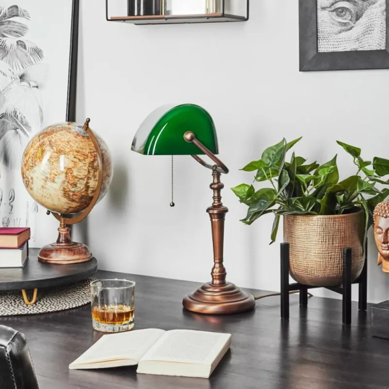 hofstein Lampe de table Argyle Bronze, 1 lumière