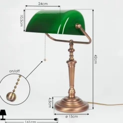 hofstein Lampe de table Argyle Bronze, 1 lumière