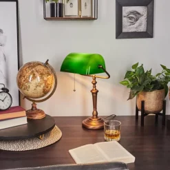 hofstein Lampe de table Argyle Bronze, 1 lumière