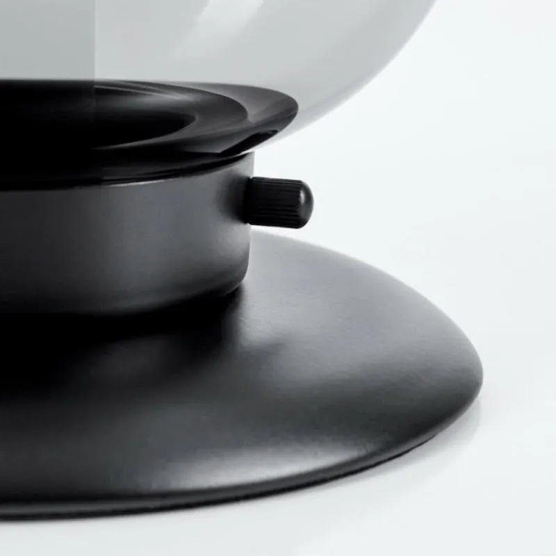 Suspension Verre Fumé-hofstein Lampe de table Arieux Noir, 1 lumière