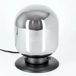 Suspension Verre Fumé-hofstein Lampe de table Arieux Noir, 1 lumière