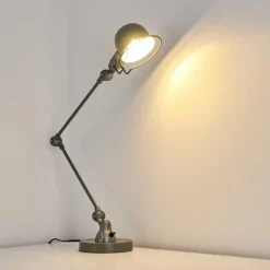 hofstein Lampe de table Arild Vert, Argenté, 1 lumière