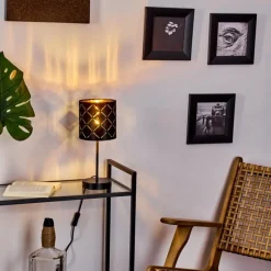 Lampes En Tissu-hofstein Lampe de table Arnoya Noir, 1 lumière