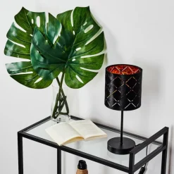 Lampes En Tissu-hofstein Lampe de table Arnoya Noir, 1 lumière