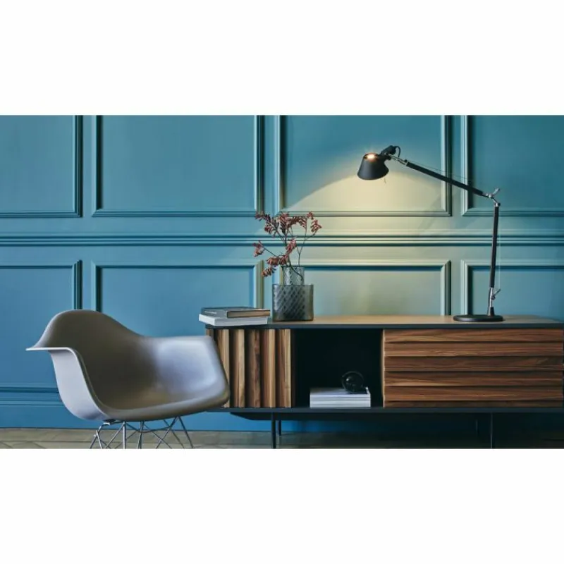 Lampe Design-Luminaires Artemide Lampe de table Artemide Tolomeo Noir, 1 lumière