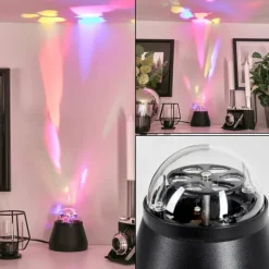 hofstein Lampe de table Atabueira LED Noir, 1 lumière, Changeur de couleurs