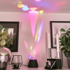 hofstein Lampe de table Atabueira LED Noir, 1 lumière, Changeur de couleurs