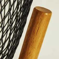 Style Boho-Chic-hofstein Lampe de table Ateponta Bois clair, Noir, 1 lumière