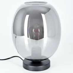 Suspension Verre Fumé-hofstein Lampe de table Augicourt Noir, 1 lumière