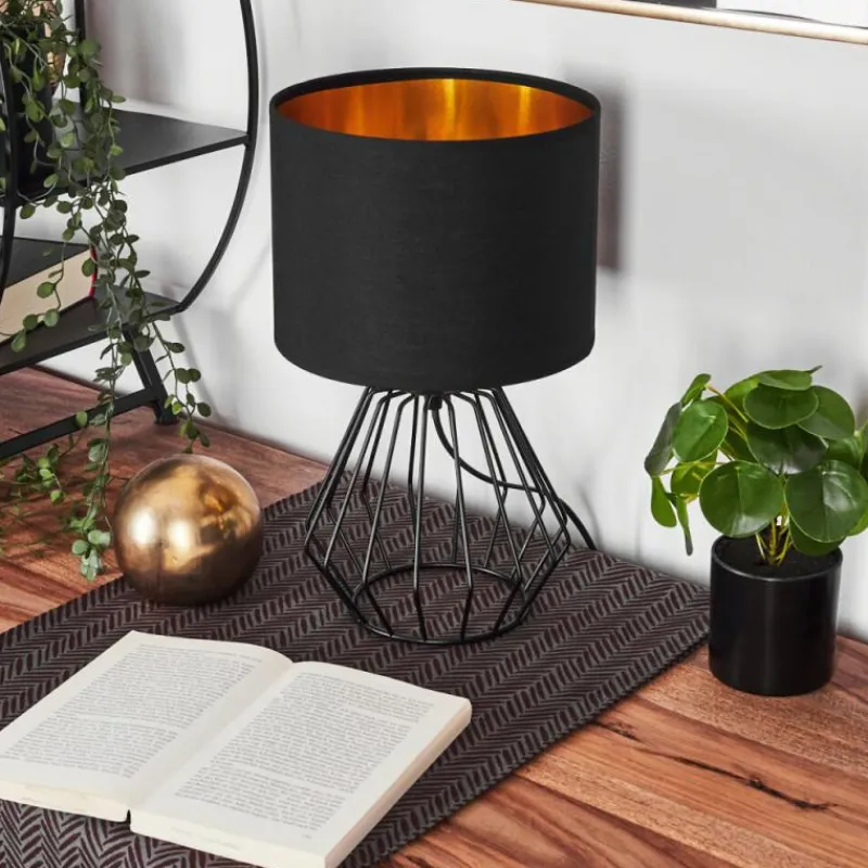 Lampes En Tissu-hofstein Lampe de table Avon Noir, 1 lumière