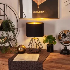 Lampes En Tissu-hofstein Lampe de table Avon Noir, 1 lumière