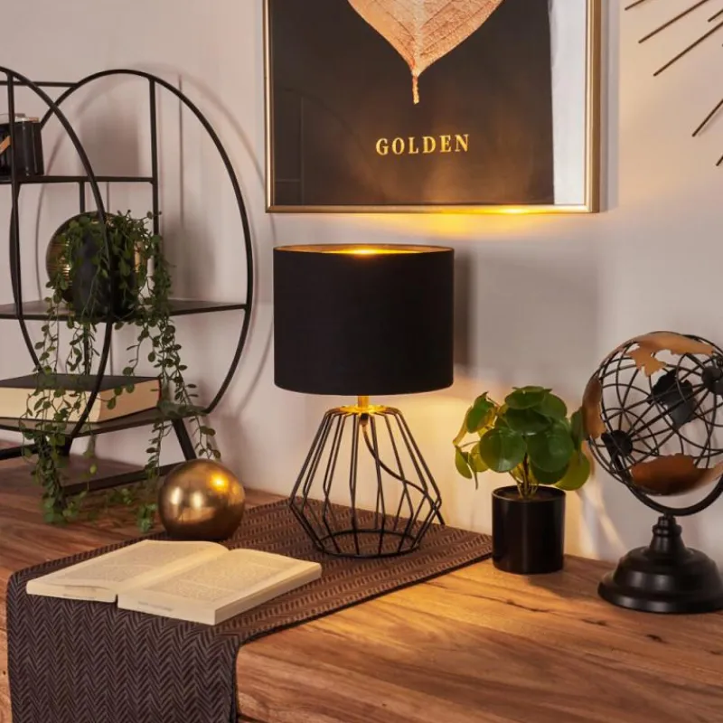 Lampes En Tissu-hofstein Lampe de table Avon Noir, 1 lumière