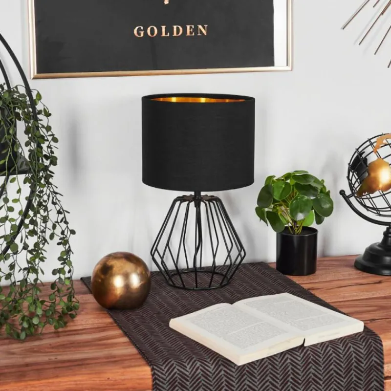 Lampes En Tissu-hofstein Lampe de table Avon Noir, 1 lumière