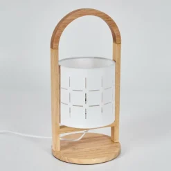 Lampes En Tissu-hofstein Lampe de table Aztec Écru, 1 lumière