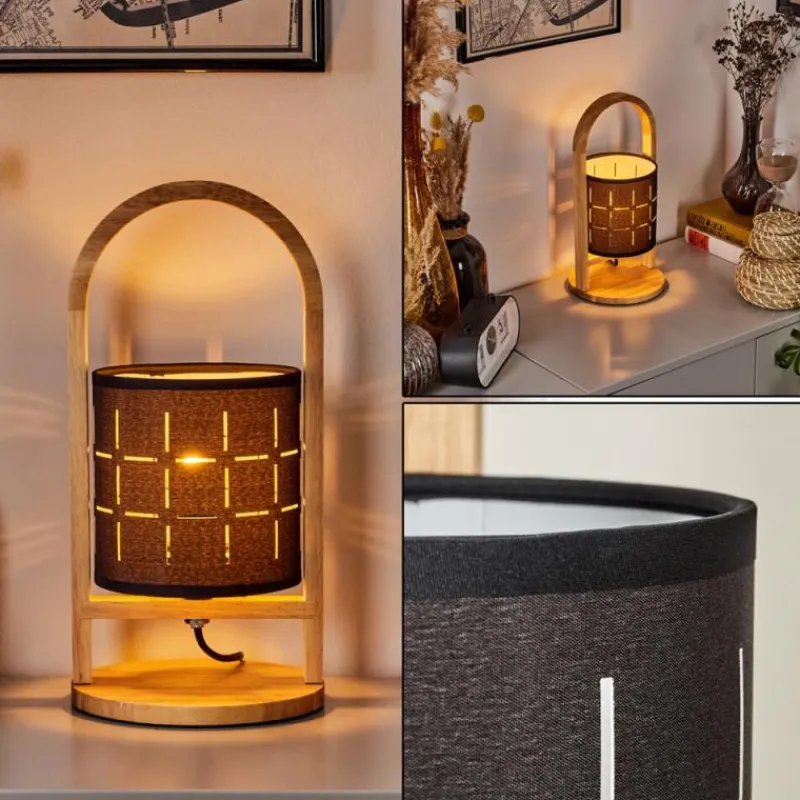 Lampes En Tissu-hofstein Lampe de table Aztec Écru, 1 lumière