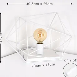Lampes Industrielles-hofstein Lampe de table Babol Blanc, 1 lumière