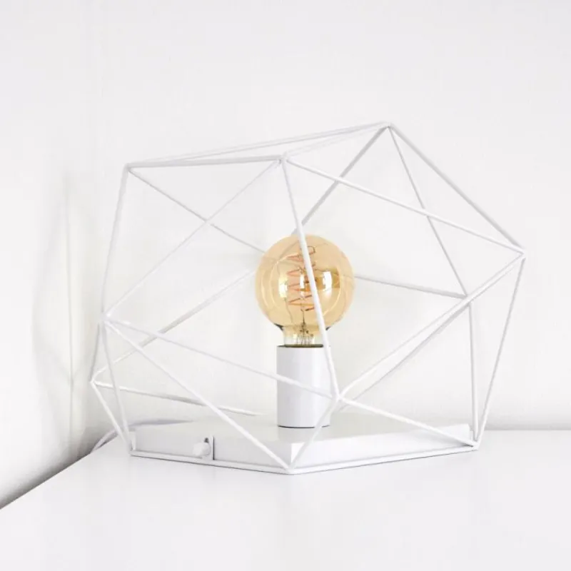 Lampes Industrielles-hofstein Lampe de table Babol Blanc, 1 lumière