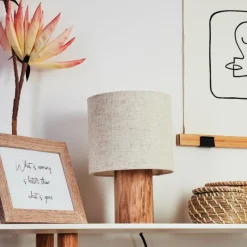 Lampes En Tissu-hofstein Lampe de table Baranque Écru, 1 lumière