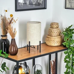 Lampes En Tissu-hofstein Lampe de table Baranque Noir, 1 lumière