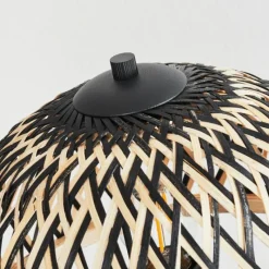 Style Boho-Chic-hofstein Lampe de table Barayn Écru, Noir, 1 lumière