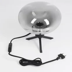 Suspension Verre Fumé-hofstein Lampe de table Barnegat Noir, 1 lumière