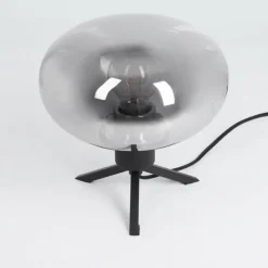 Suspension Verre Fumé-hofstein Lampe de table Barnegat Noir, 1 lumière