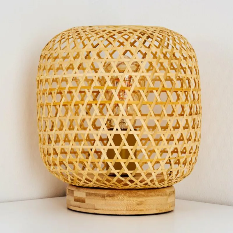 Luminaires Scandinaves-hofstein Lampe de table Batumi Brun, 1 lumière