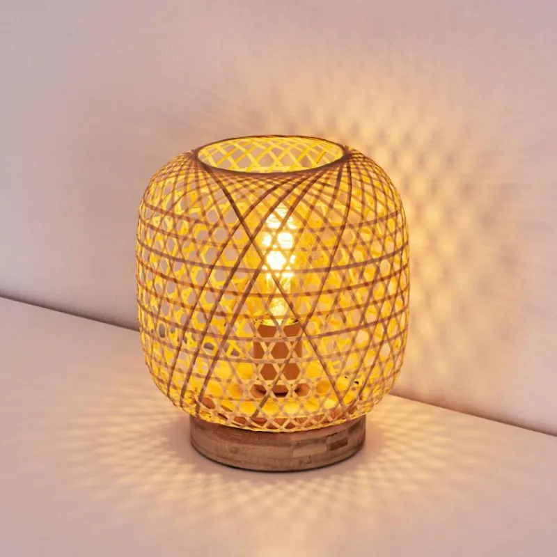 Luminaires Scandinaves-hofstein Lampe de table Batumi Brun, 1 lumière