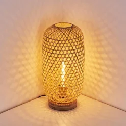 Luminaires Scandinaves-hofstein Lampe de table Batumi Brun, 1 lumière