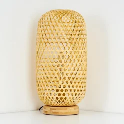 Luminaires Scandinaves-hofstein Lampe de table Batumi Brun, 1 lumière