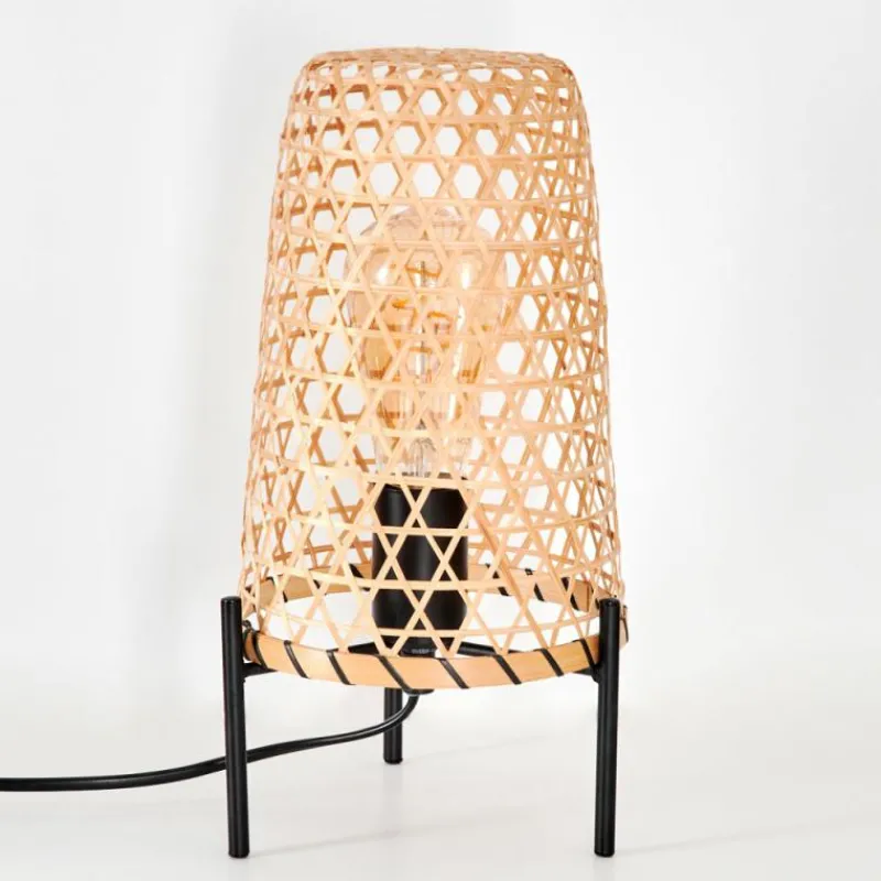 Luminaires Scandinaves-hofstein Lampe de table Bauro Écru, Noir, 1 lumière