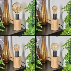 Luminaires Scandinaves-hofstein Lampe de table Beccar Écru, Noir, 1 lumière