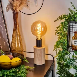 Luminaires Scandinaves-hofstein Lampe de table Beccar Écru, Noir, 1 lumière