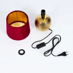 Lampes En Tissu-hofstein Lampe de table Beddie Or, 1 lumière