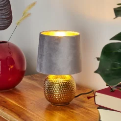 Lampes En Tissu-hofstein Lampe de table Beddie Or, 1 lumière