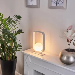 hofstein Lampe de table Beland Blanc, 1 lumière