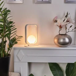 hofstein Lampe de table Beland Blanc, 1 lumière