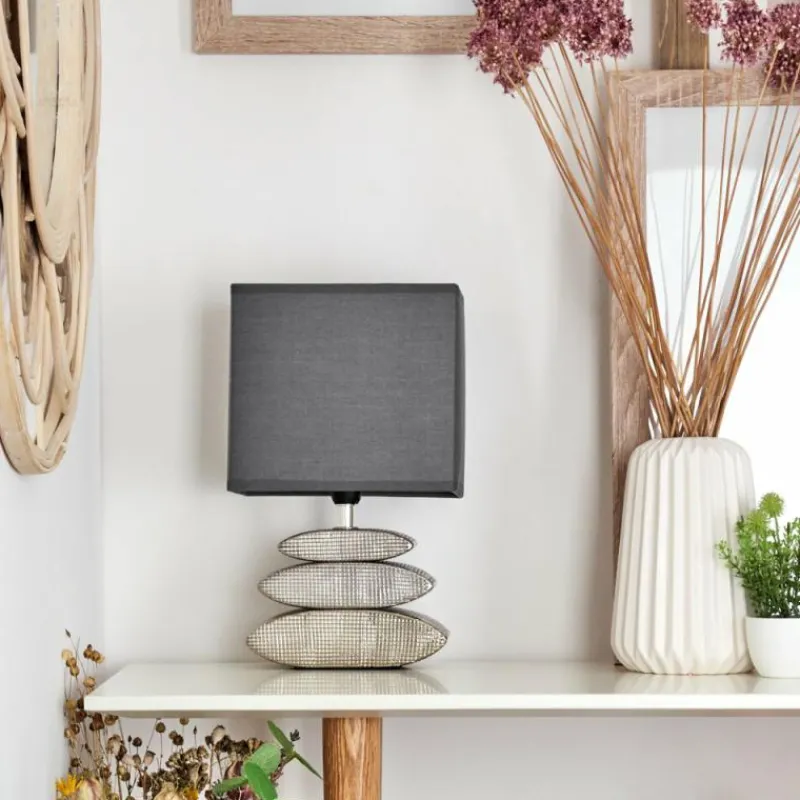 Lampes En Tissu-hofstein Lampe de table Berghamn Chrome, 1 lumière