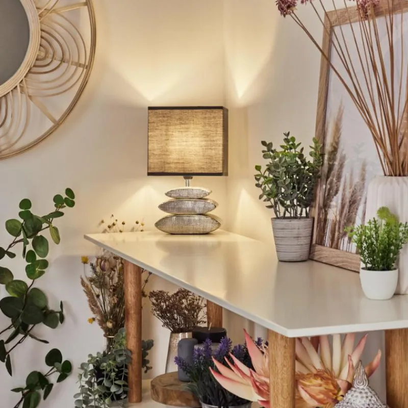 Lampes En Tissu-hofstein Lampe de table Berghamn Chrome, 1 lumière