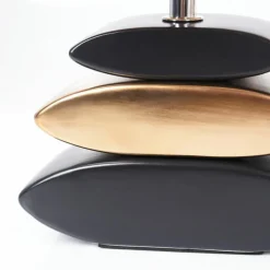 Lampes En Tissu-hofstein Lampe de table Berghamn Chrome, Or, Noir, 1 lumière