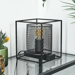 Lampes Industrielles-hofstein Lampe de table Bettaix Noir, 1 lumière