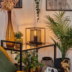 Lampes Industrielles-hofstein Lampe de table Bettaix Noir, 1 lumière