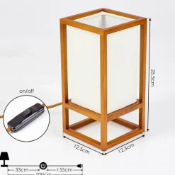 Lampes En Tissu-hofstein Lampe de table Blandin Écru, 1 lumière