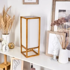 Lampes En Tissu-hofstein Lampe de table Blandin Écru, 1 lumière